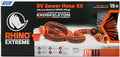 Camco Manufacturing 39861: Rhinoextreme 15' Sewer Hose Kit W/Swivel Fit, 4-N-1, Elbow, Caps