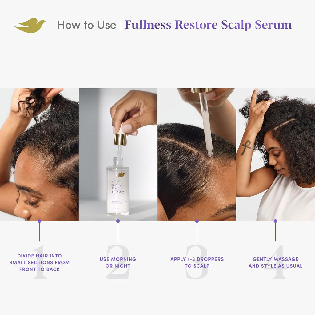 Scalp Serum for Visible Hair Density with Vitamin B3 and Zinc, 2 oz D248150