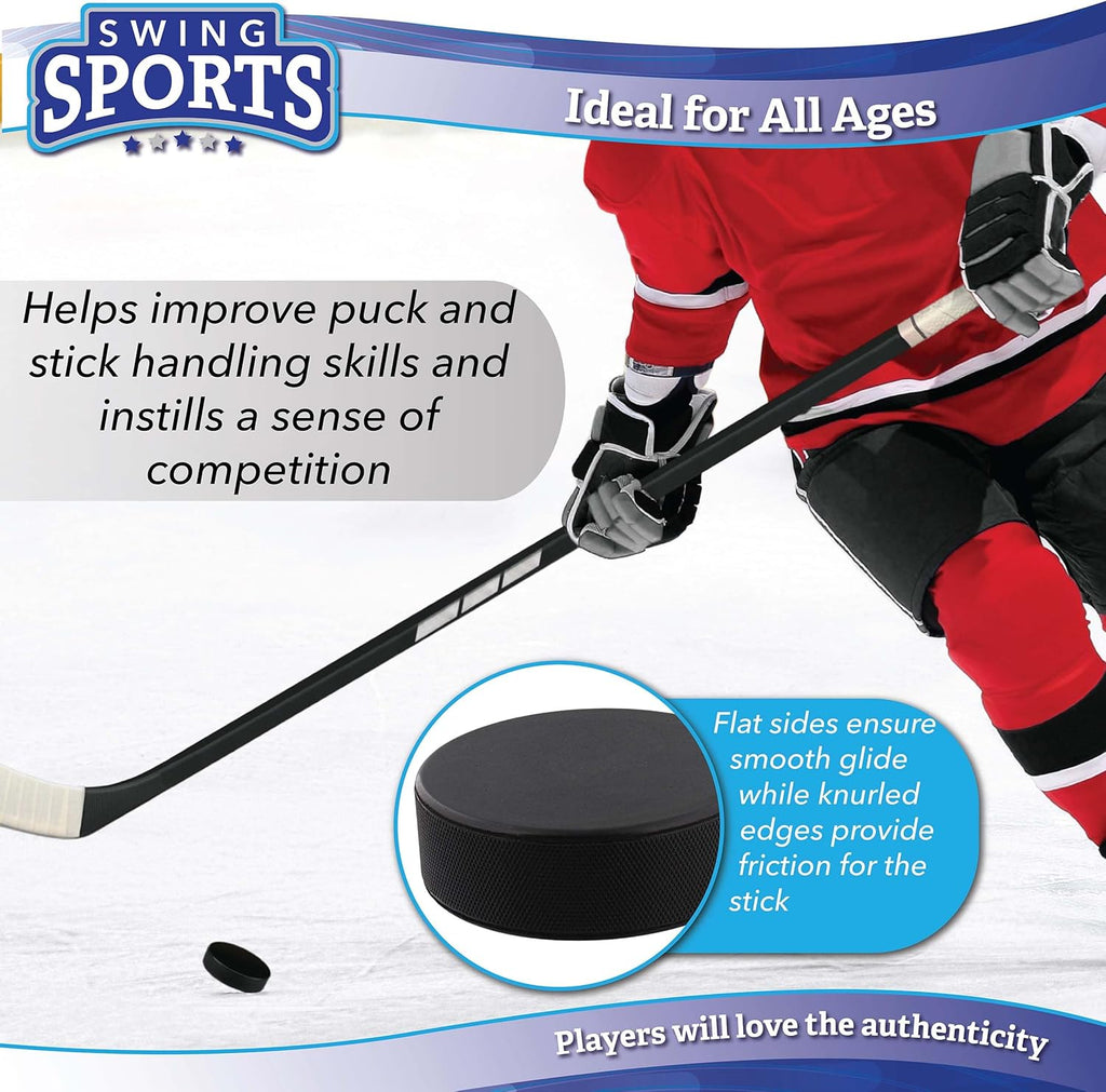 100pk Rubber Street Hockey Pucks for Outdoor and Ice Practice Y927