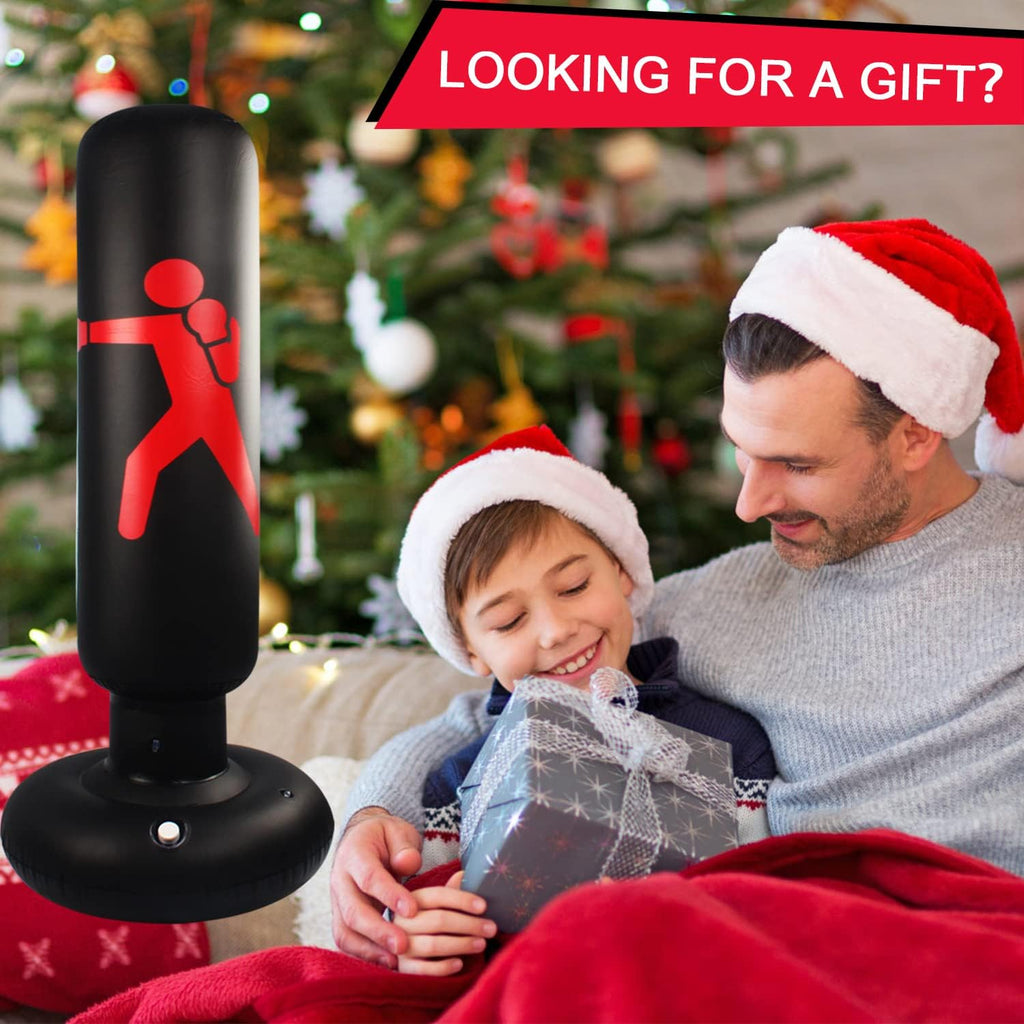 Freestanding Inflatable Punching Bag for Adults MMA Kickboxing Training N604
