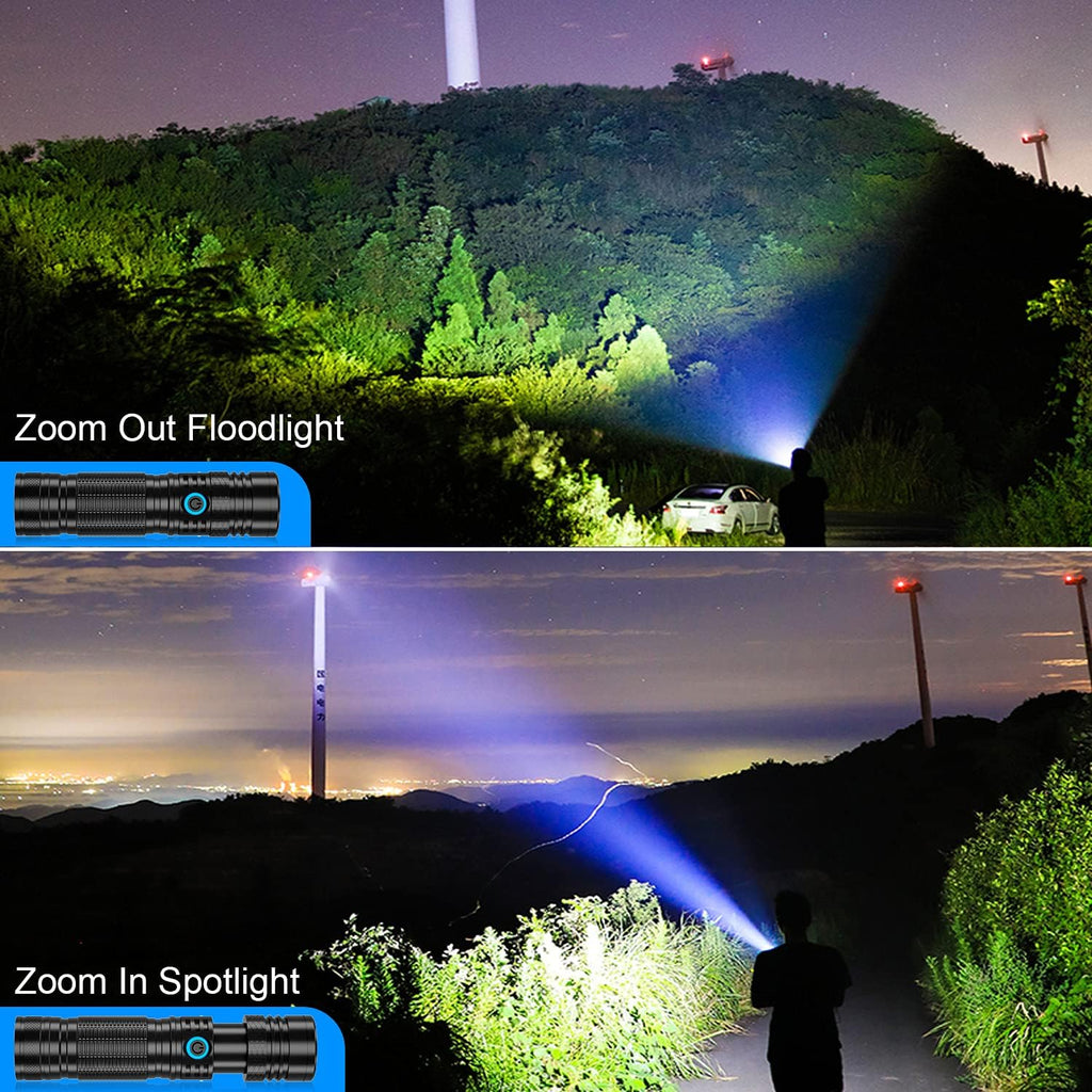 Rechargeable LED Flashlight, 1200 Lumens, USB-C, Waterproof F69289