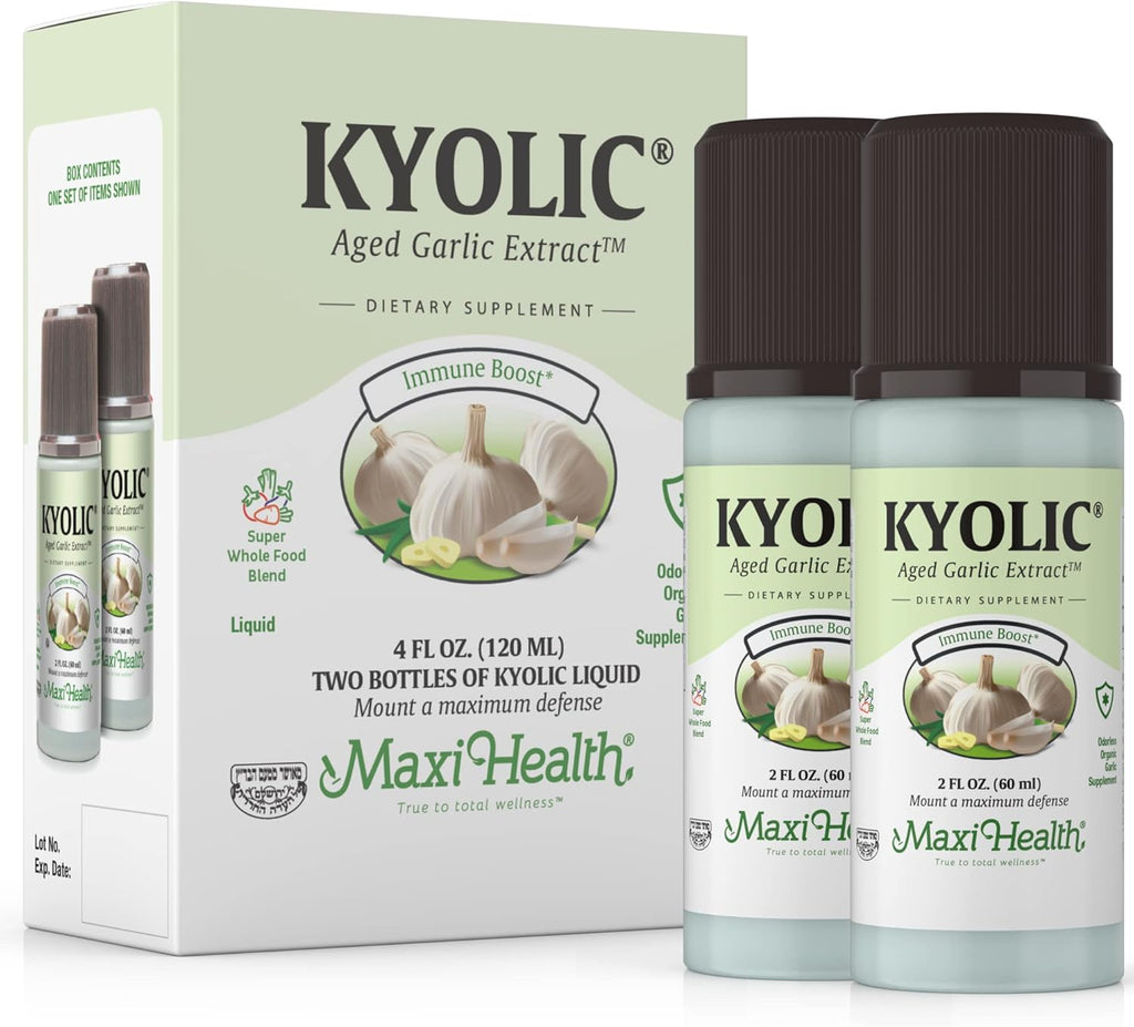 Aged Garlic Extract Liquid Odorless Organic Supplements Immune Health 2 Pack Z46594
