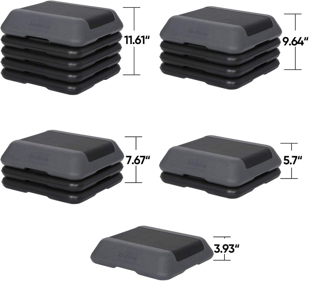 Adjustable Height Stepper Platform with 4 Risers P787591