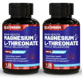 Magnesium L-Threonate Capsules, Magnesium Threonate Supplement, 1900mg Magnesium L-Threonate, Non GMO, Gluten Free - 120 Veg Capsules