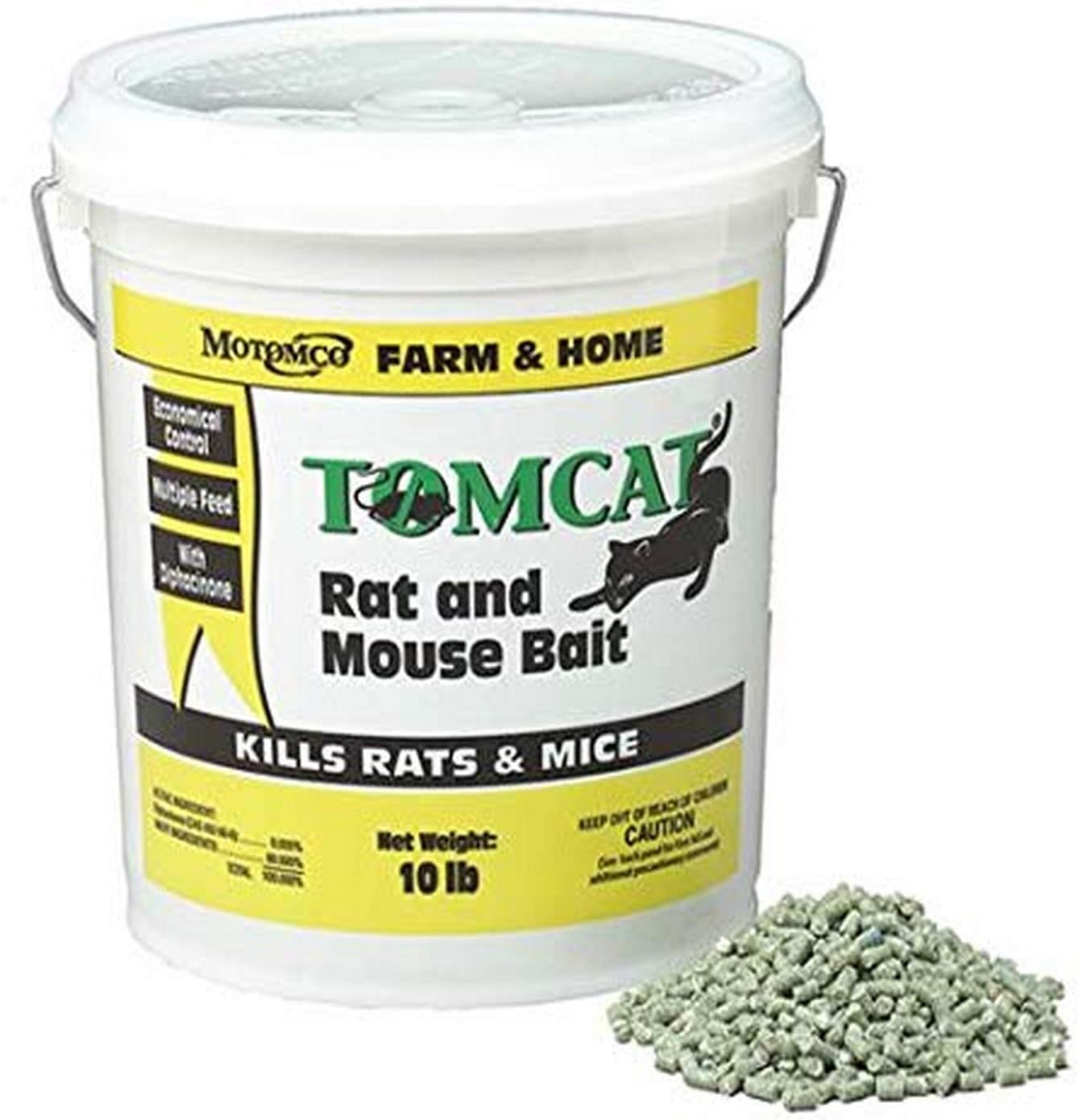 MOTOMCO, 10 lb 008-32345 Tomcat Rat and Mouse Bait Pellet