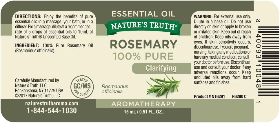 Rosemary Essential Oil, 0.51 fl oz C13326