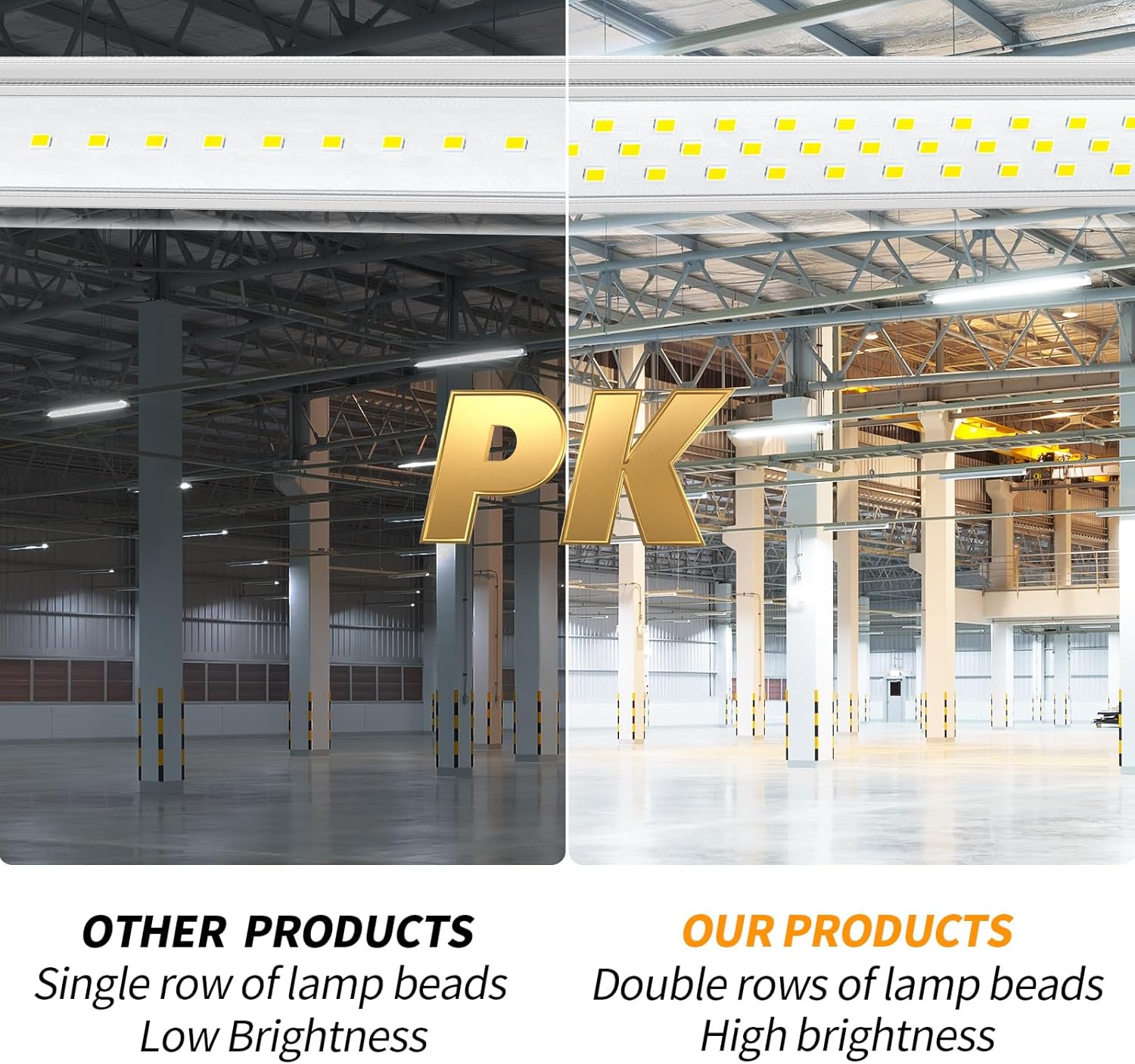 T8 8ft LED Bulbs 72W 9000lm 5000K Tube Light, 10 Pack C8170