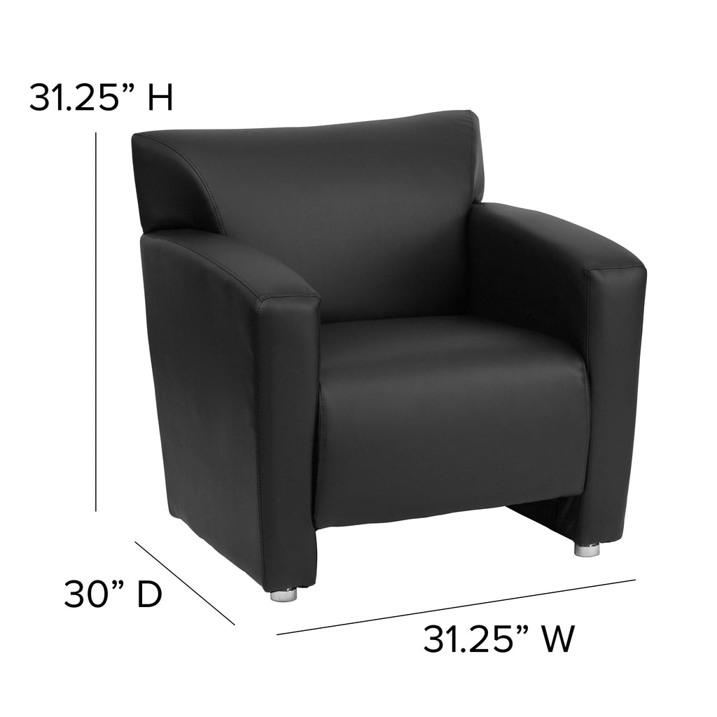 Black LeatherSoft Chair Q9311