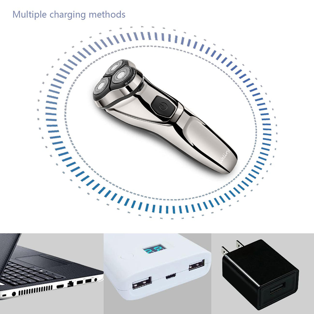 Electric Razor for Men with Pop-up Trimmer, Wet & Dry Cordless U250