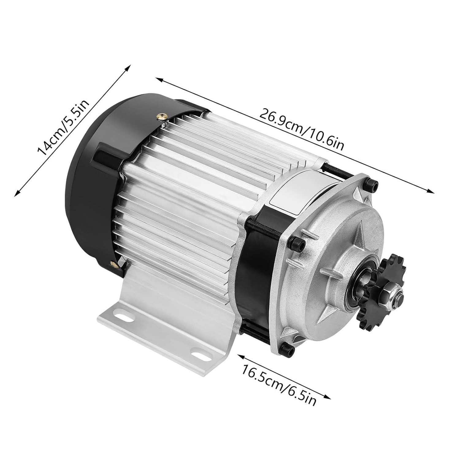 Electric Brushless Geared Motor Kit, 750W E-Tricycle Conversion, 300Kg Load R511906