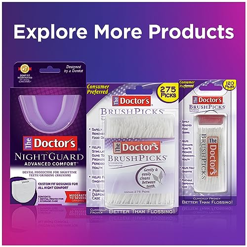 Interdental Brushes and Dental Picks 2-in-1, 275 Toothpicks, 4 Pack P30652