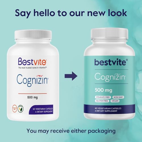 Citicoline 500mg Veggie Capsules, Vegan & Non-GMO D3714