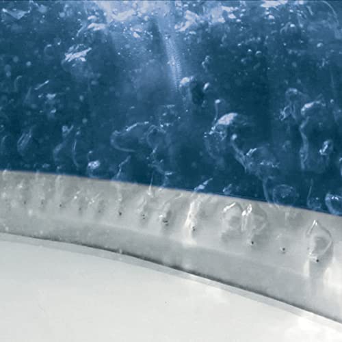 6-Person Bubble Massage Spa Set with Cover, Headrests, and LED Light U47792