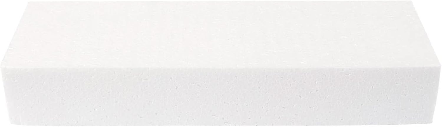 Foam Blocks for Crafts 12x4x2 Inch Polystyrene Rectangles Q2754