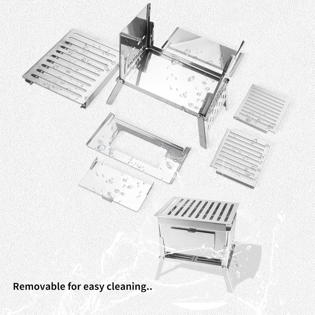 Folding Wood Burning Stove for Camping E57656