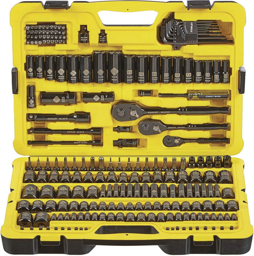 STANLEY Professional Grade Black Chrome NEW Mechanics Tool Set (Socket Set-229 pieces)