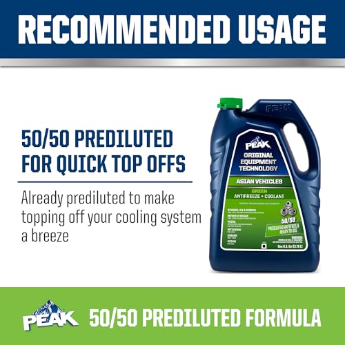 Extended Life Green Antifreeze/Coolant for Asian Vehicles, 1 Gal. X609549