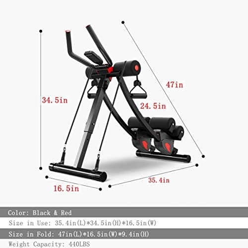 Adjustable Ab Trainer for Home Gym Workout D166