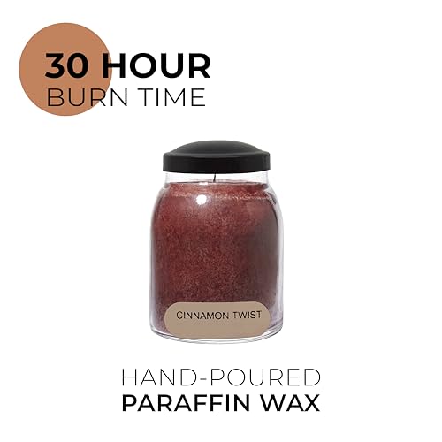 Cinnamon Twist Scented Candle Jar with Lid, 34oz D12540