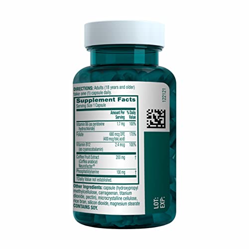 Brain Supplement for Memory and Focus, 30 Capsules T262
