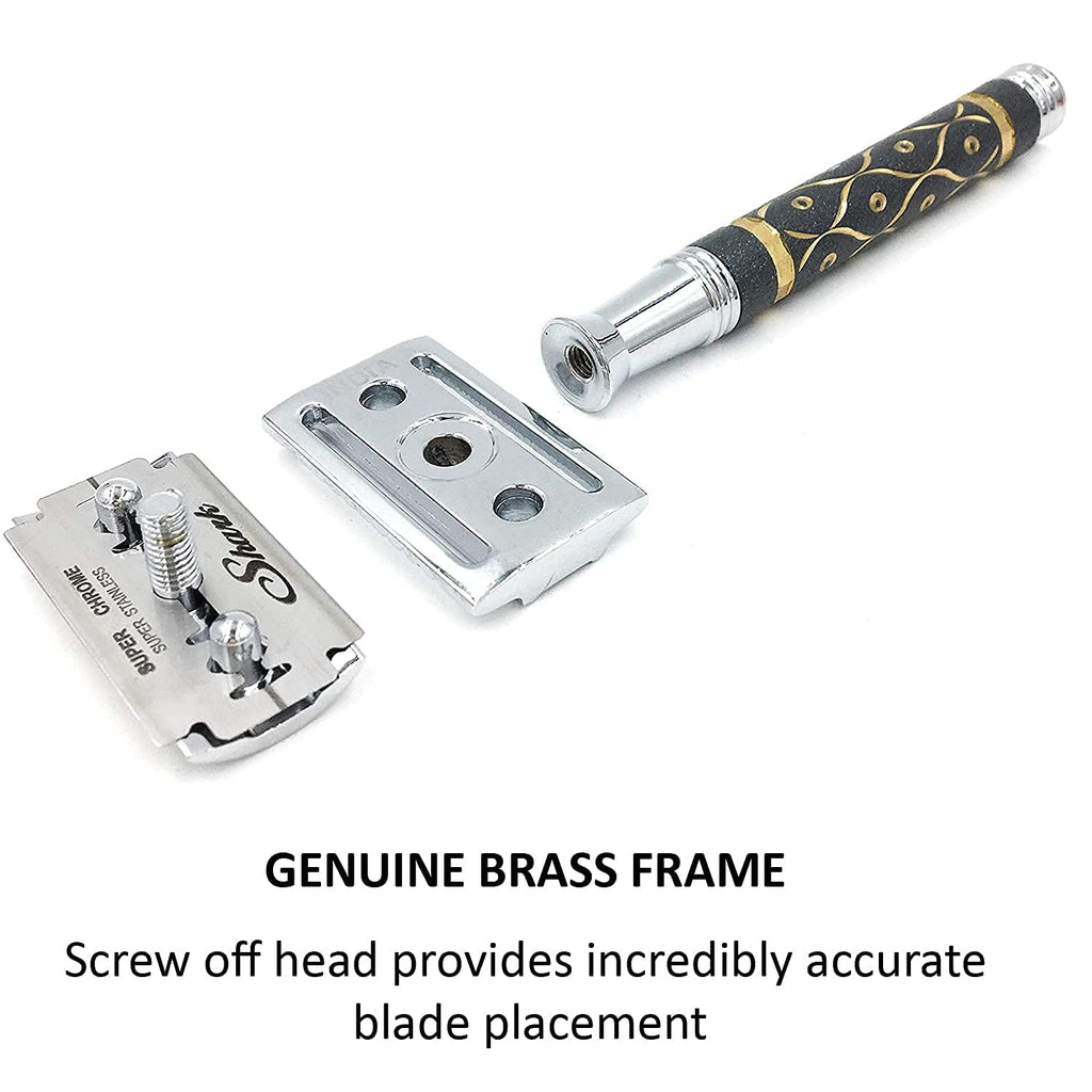 Double Edge Safety Razor with 5 Blade Refills P2915