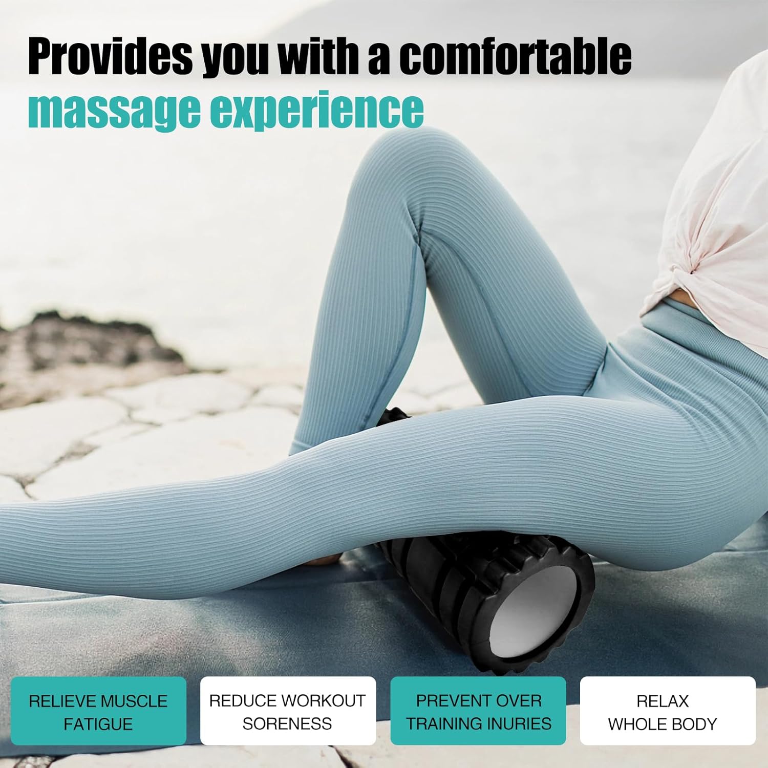 Foam Roller Set for Deep Tissue Muscle Massage, 12" and 13" Y5227