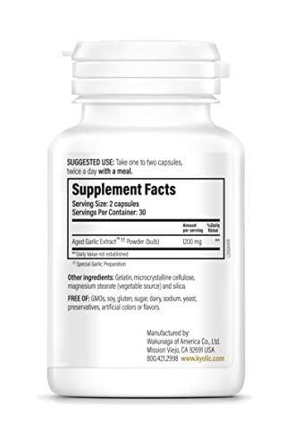 Aged Garlic Extract Formula 200, Cardiovascular & Immune, 120 Capsules N7579