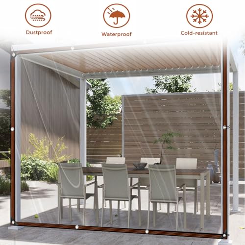 Clear Waterproof Tarpaulin 20x20ft with Grommets U357935