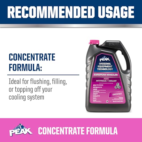 Extended Life Pink Concentrate Antifreeze/Coolant for European Vehicles, 1 Gal. M147