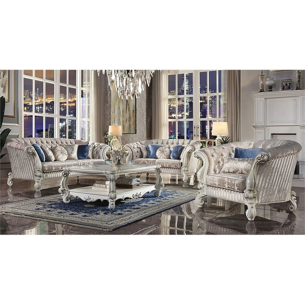 Rectangular Wood Coffee Table with Bottom Shelf Q994256