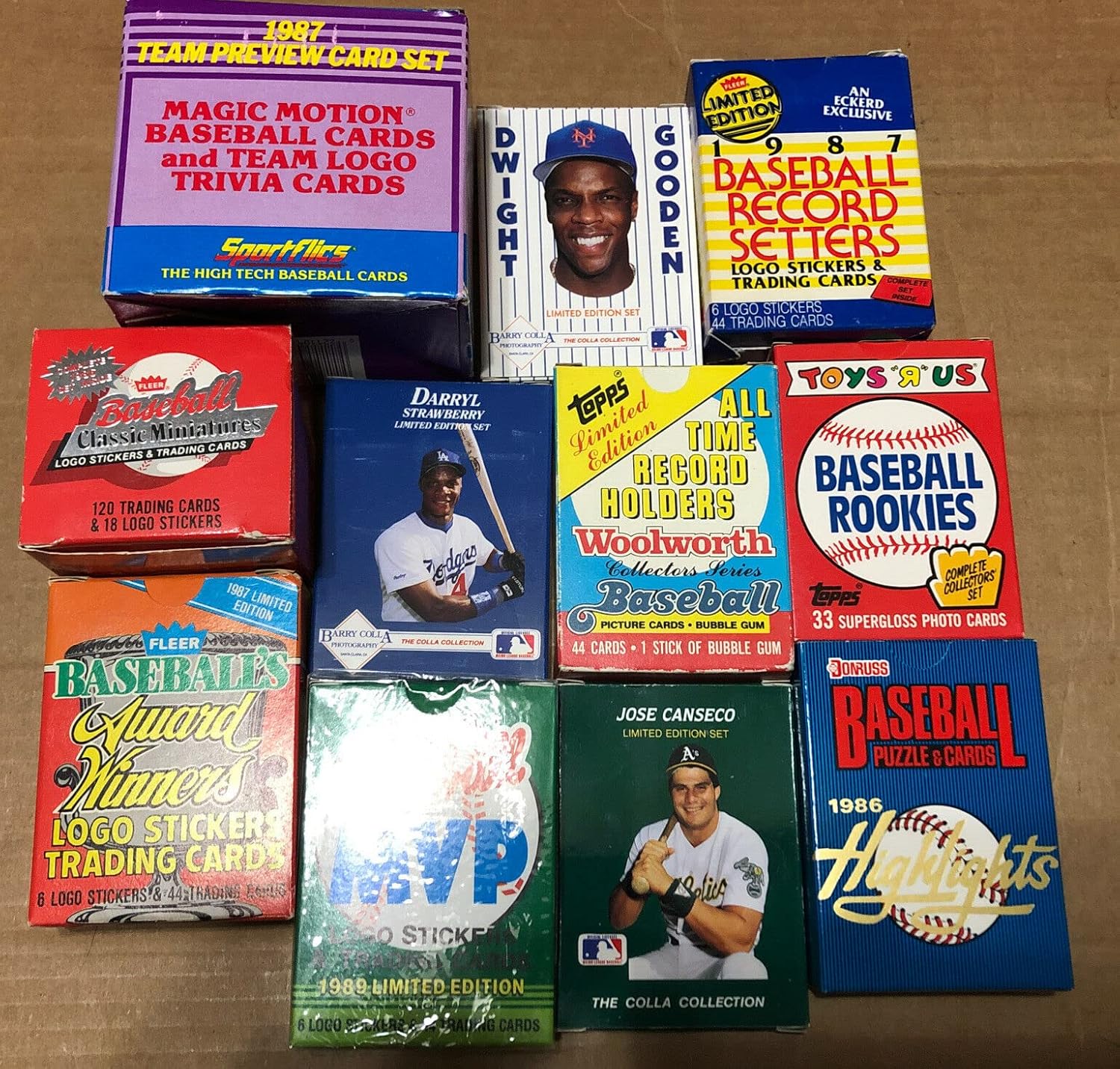 Vintage MLB Baseball Cards Factory Sealed Wax Packs and Box Sets W239