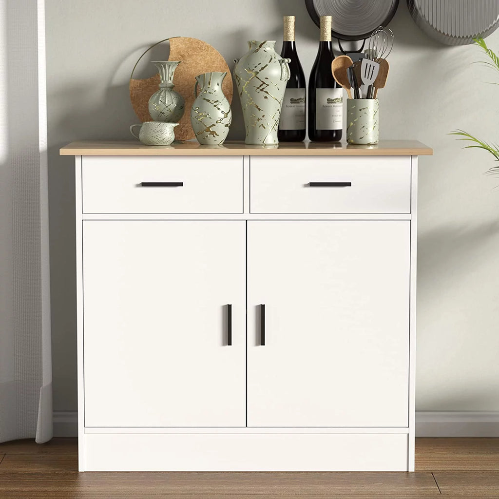 Kitchen Buffet Storage Cabinet with Doors, Drawers and Flexible Shelf S10778