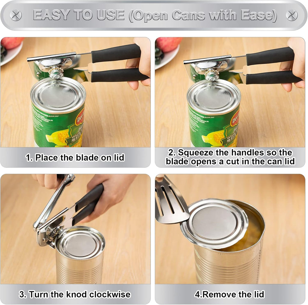 Commercial Can Opener Manual Heavy Duty Stainless Steel Handheld K590733