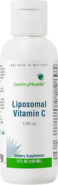 Seeking Health Optimal Liposomal Vitamin C Plus - Immune System Support with Vitamin C (Ascorbic Acid) - Liquid Supplement with Antioxidant Support - Natural Lemon, 5 Oz (30 Servings)