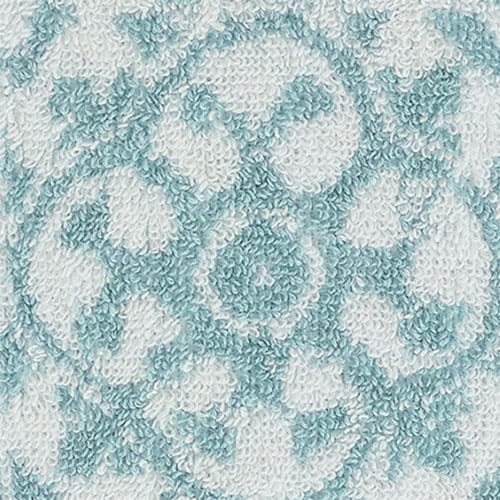 Bath Towel 4 Piece Set with 2 Hand Towels and 2 Shower Towels, 100% Cotton, Machine Washable, Frosty Green R1123
