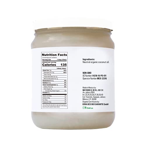 Organic Coconut Oil 16 Fl Oz cold pressed K779859