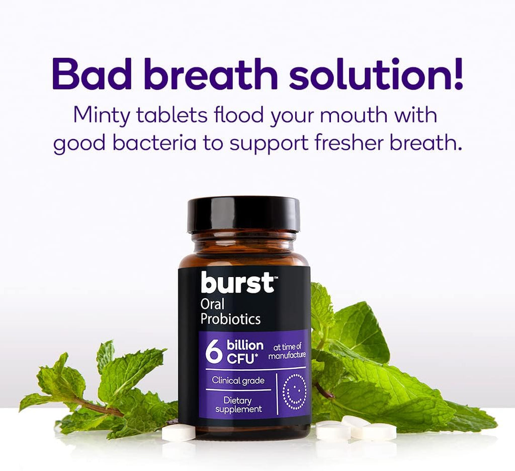 Oral Probiotic Chewable Mint Tablets for Fresh Breath and Immune Support T1346