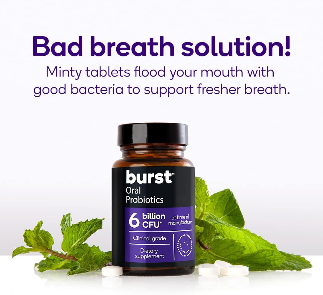 Oral Probiotic Chewable Mint Tablets for Fresh Breath and Immune Support T1346