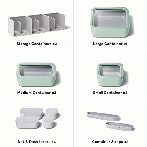 Glass Food Storage Set, 14 Pieces with Ceramic Coated Lids K966