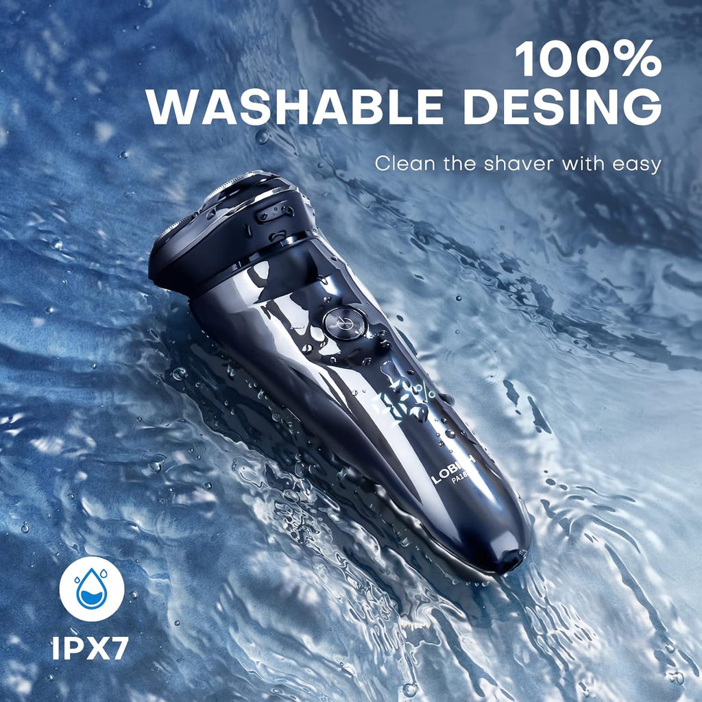 Rotary Electric Shaver for Men, Washable Wet & Dry with Pop-up Trimmer G58083