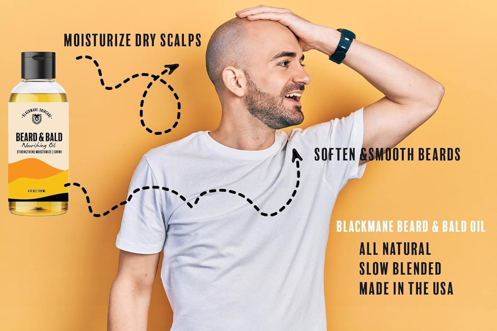 Bald Head Moisturizer for Men with Beard Oil K376