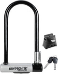 Kryptonite Kryptolok Standard Bike U-Lock, Heavy Duty Anti-Theft Bicycle U Lock, 12.7mm Shackle with Mounting Bracket and Keys, High Security Lock for Bicycles Scooters,Black