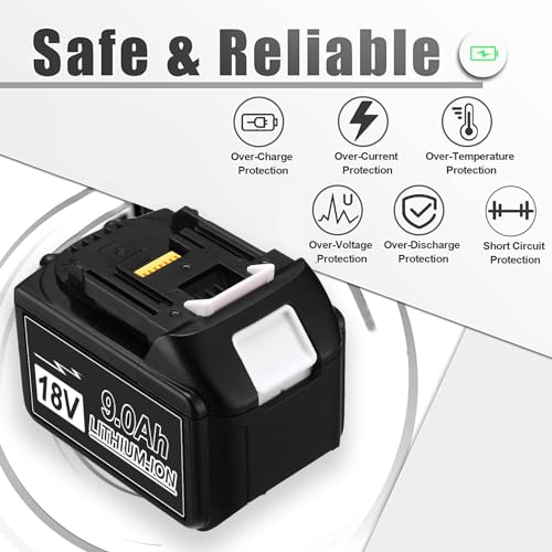 2 Pack 6000mAh 18V Battery with LED Indicator R64107