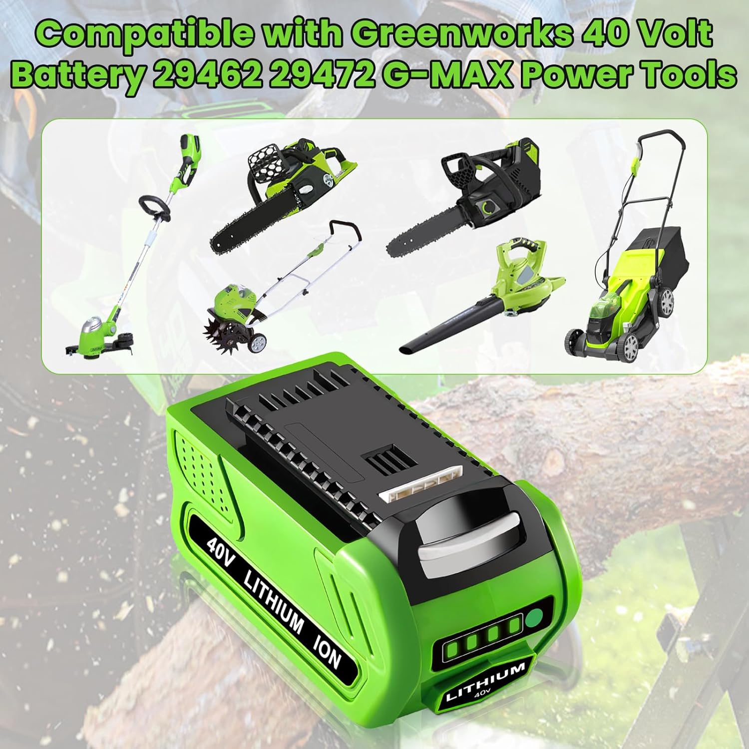 2-Pack 40V 6.0Ah Lithium Battery and Charger P45750