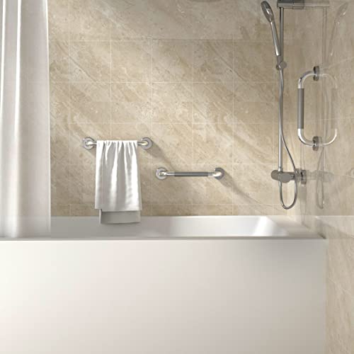 Anti Slip Shower Grab Bar, Chrome Finish Stainless Steel Bath Safety Rail N69954
