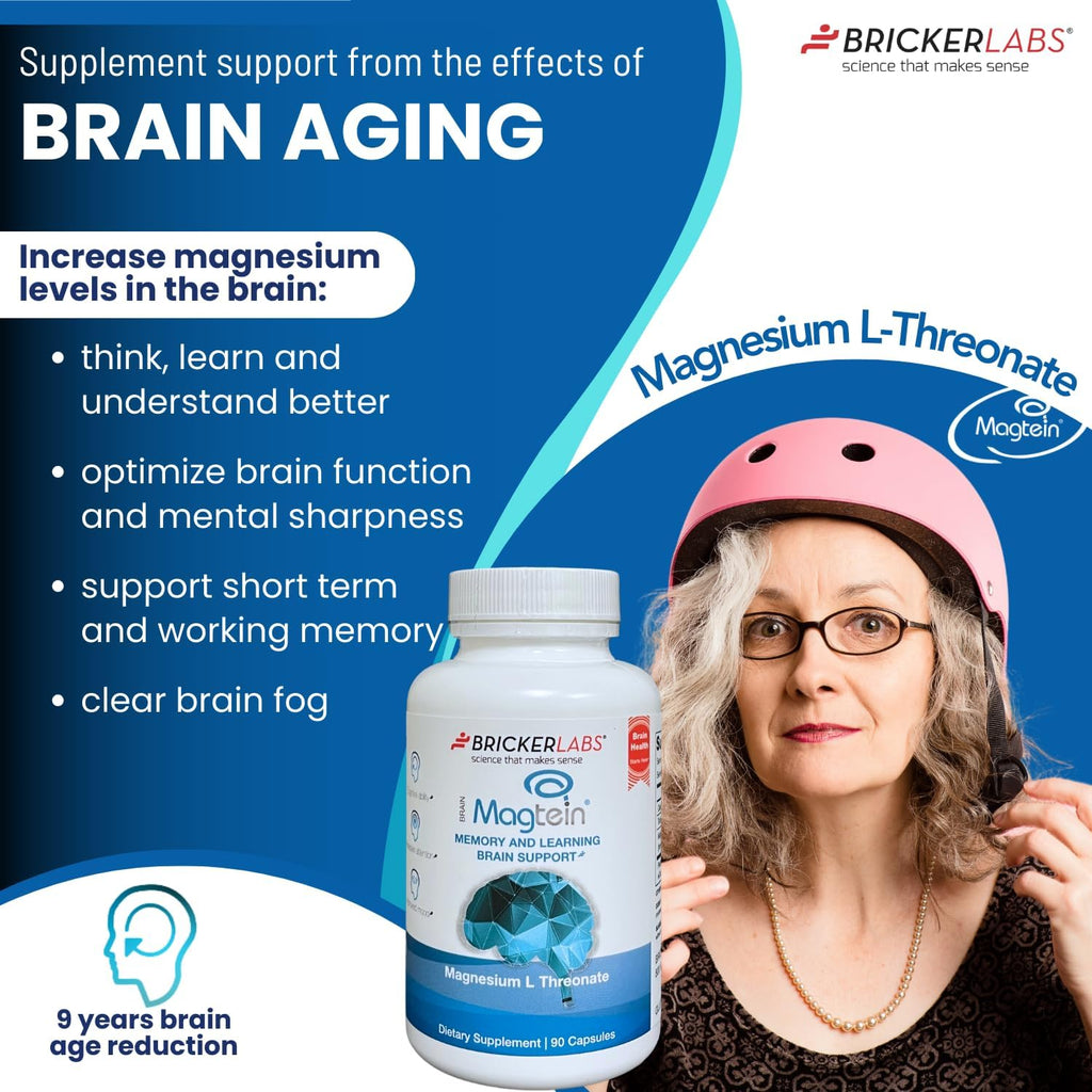Magnesium L Threonate Supplement for Brain Health, 90 Capsules M243