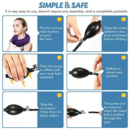 Adjustable Inflatable Neck Stretcher for Cervical Traction and Pain Relief A5759