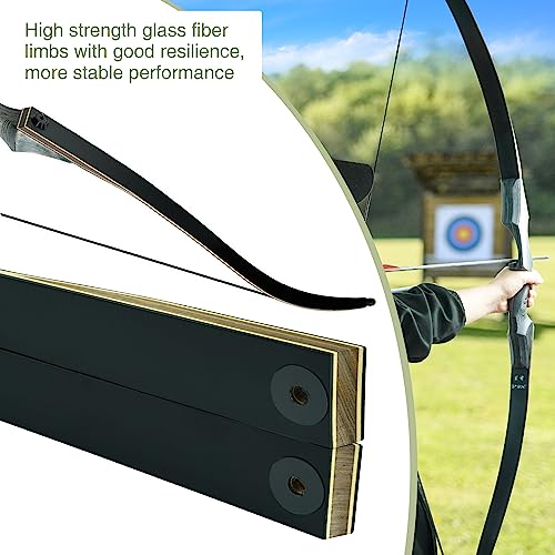 Takedown Recurve Bow 60" for Adults, Outdoor Practice & Hunting D58663