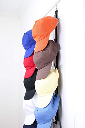 Over-the-Door Hat Rack for Baseball Caps, Holds 18 B528