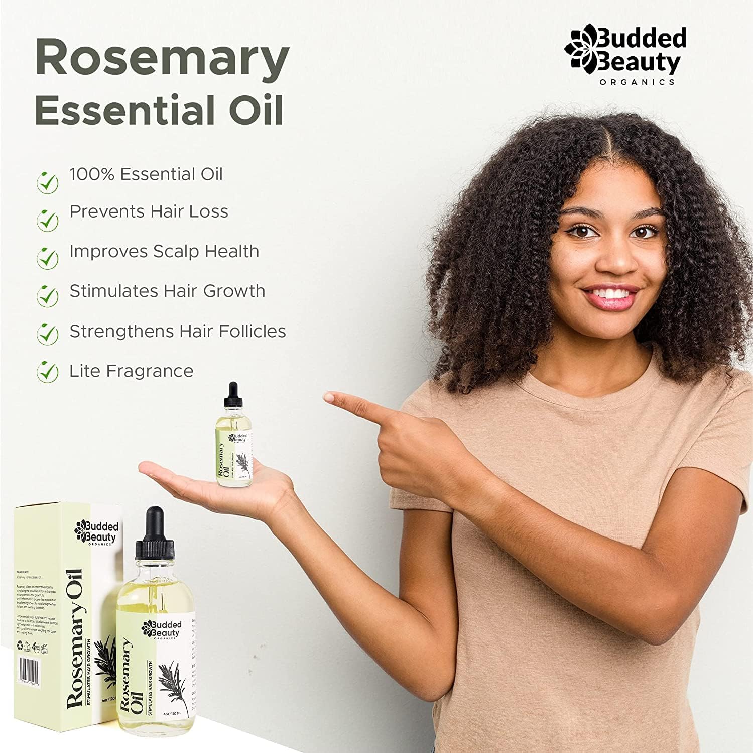 Rosemary Oil for Hair Growth with Dropper Y470109